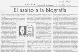 El asalto a la biografía  [artículo] Filebo.