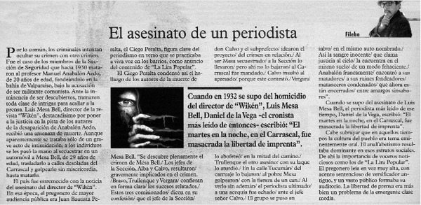 El asesinato de un periodista