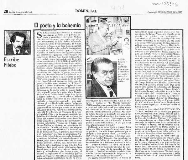 El poeta y la bohemia  [artículo] Filebo.