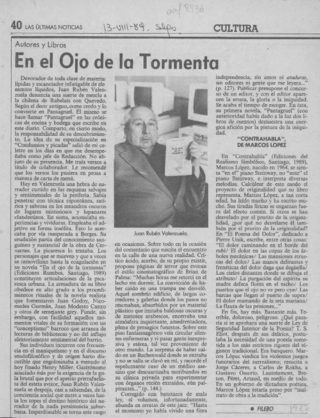En el ojo de la tormenta