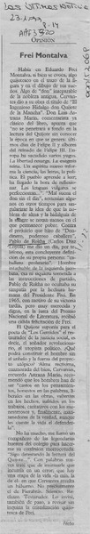 Frei Montalva  [artículo] Filebo.