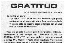 Gratitud
