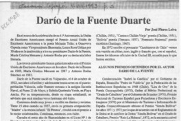 Darío de la Fuente Duarte  [artículo] José Flores Leiva.