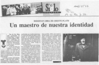 Un maestro de nuestra identidad  [artículo] F. Q.