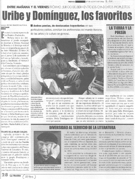 Uribe y Domínguez, los favoritos