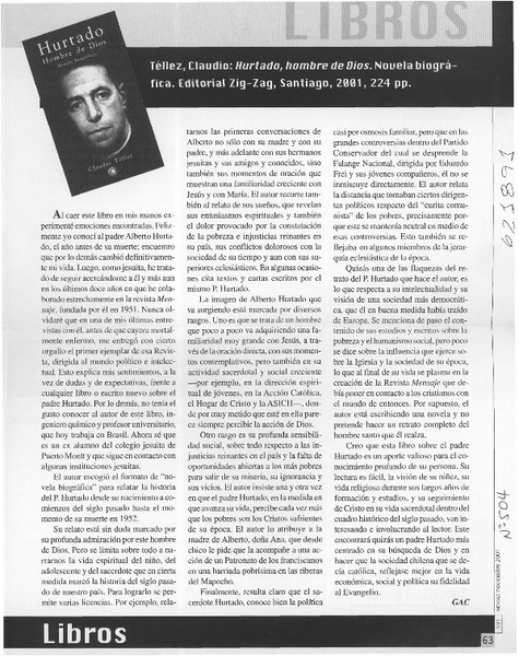 Hurtado, hombre de Dios
