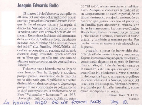 Joaquín Edwards Bello