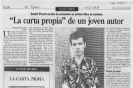 "La carta propia" de un joven autor