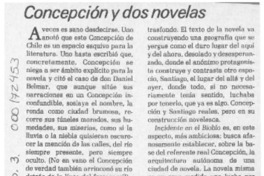 Concepción y dos novelas  [artículo] Andrés Gallardo.