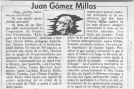 Juan Gómez Millas  [artículo] Juan Gana.
