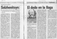 Solzhenitsyn, el dedo en la llaga  [artículo] Cristián Garay.