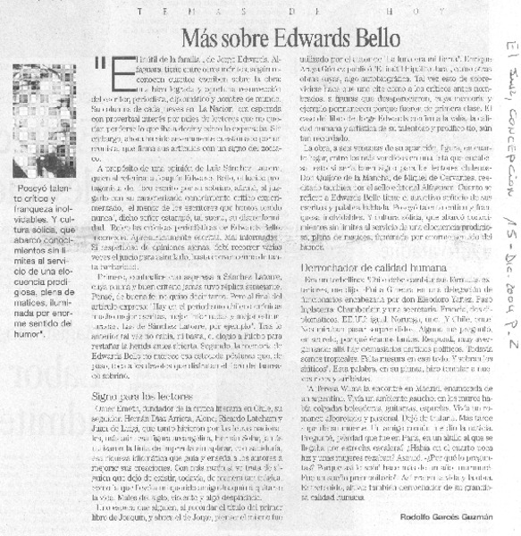 Más sobre Edwards Bello