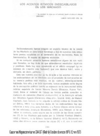 Los acentos rítmicos endecasílabos en los Machado
