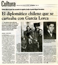 El diplomático chileno que se carteaba con García Lorca  [artículo]Javier García.