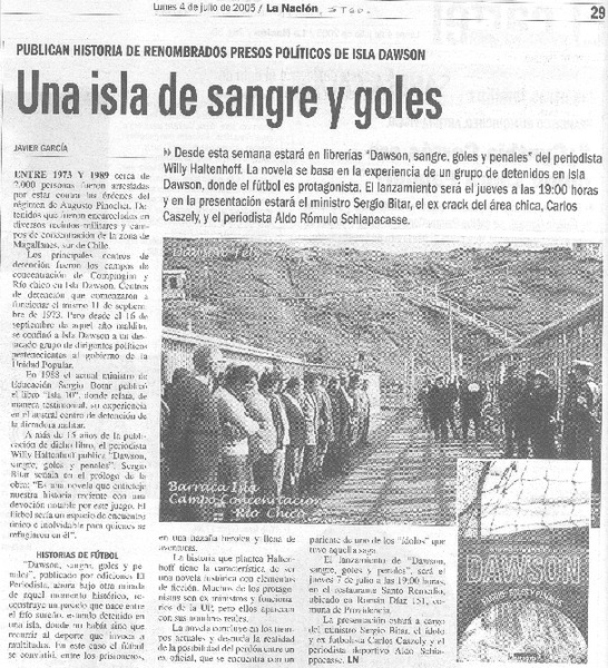 Una isla de sanre y goles