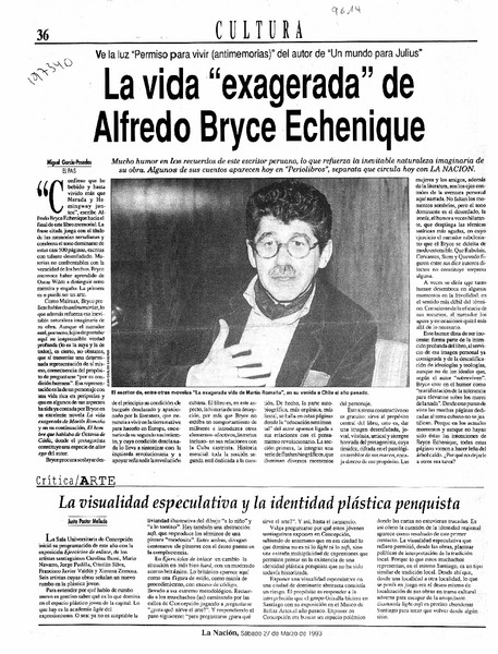 La vida "exagerada" de Alfredo Bryce Echenique  [artículo] Miguel García-Posadas.
