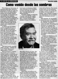 Como venido desde la sembra