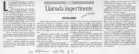 Llamada impertinente