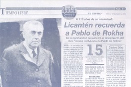 Licantén recuerda a Pablo de Rokha