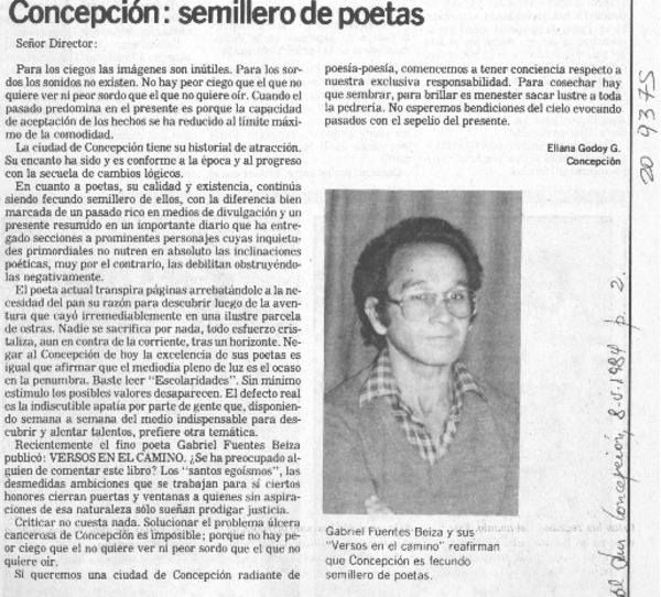 Concepción, semillero de poetas