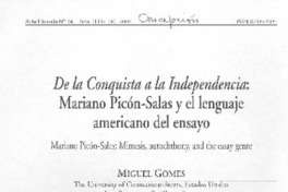 De la conquista a la independencia