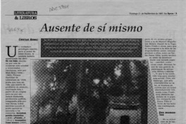 Ausente de sí mismo