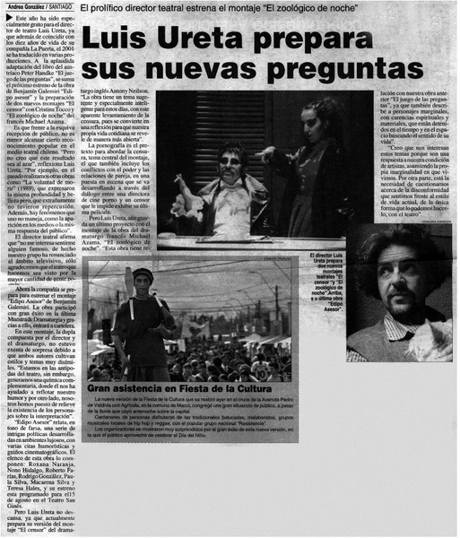 Luis Ureta prepara sus nuevas preguntas
