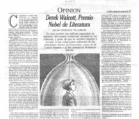 Dereck Walcott, Premio Nobel de Literatura