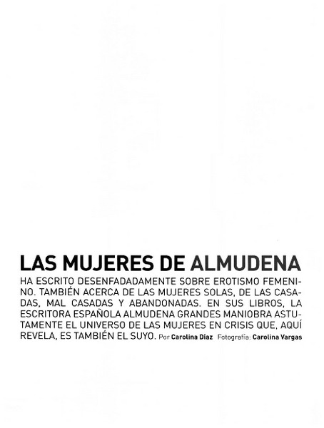 Las mujeres de Almudena [entrevistas]
