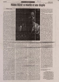 Hilda Hilst: a morte e su duplo  [artículo] Cristiane Grando.