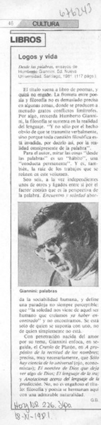 Logos y vida