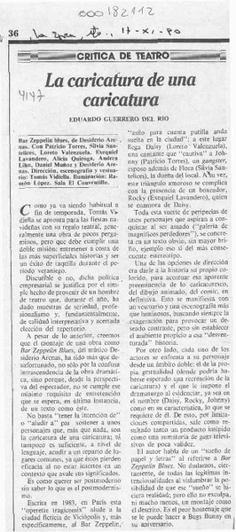 La caricatura de una caricatura  [artículo] Eduardo Guerrero del Río.