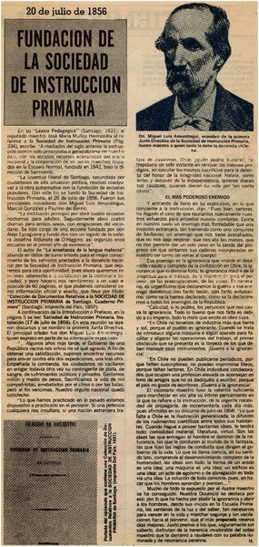 Fundación de la sociedad de instrucción primaria