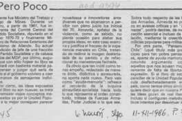 "Pensando -- " pero poco