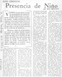 Presencia de niño