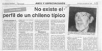 No existe el perfil de un chileno típico  [artículo] Eduardo Henríquez O.