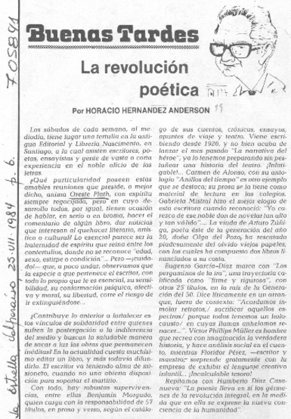 La revolución poética