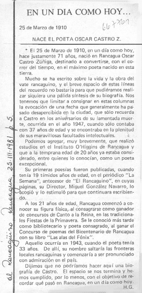 En un día como hoy--