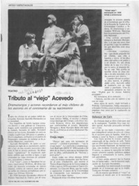 Tributo al "viejo" Acevedo  [artículo] H. M.