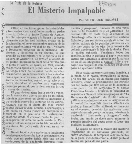 El misterio impalpable