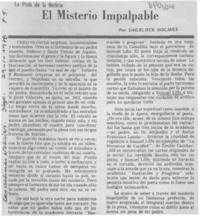 El misterio impalpable
