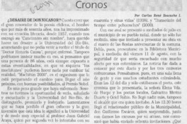 Cronos  [artículo] Carlos René Ibacache