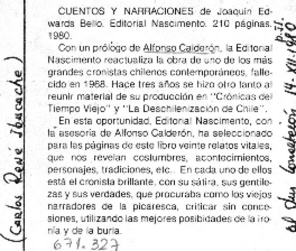 Cuentos y narraciones