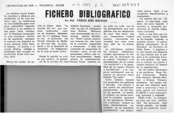 Fichero bibliográfico