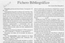 Fichero bibliográfico  [artículo]Carlos René Ibacache.