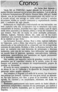 Hija de la fortuna
