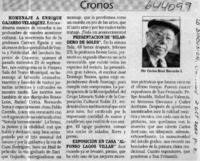 Homenaje a Enrique Gajardo Velásquez