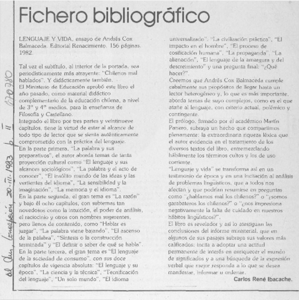 Lenguaje y vida