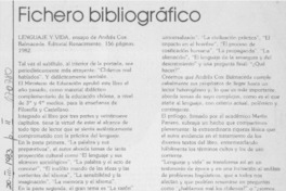 Lenguaje y vida