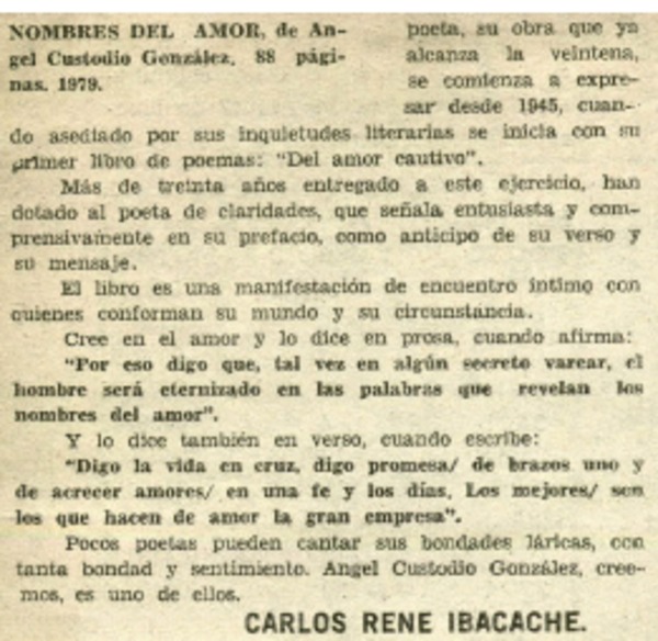 Nombres del amor